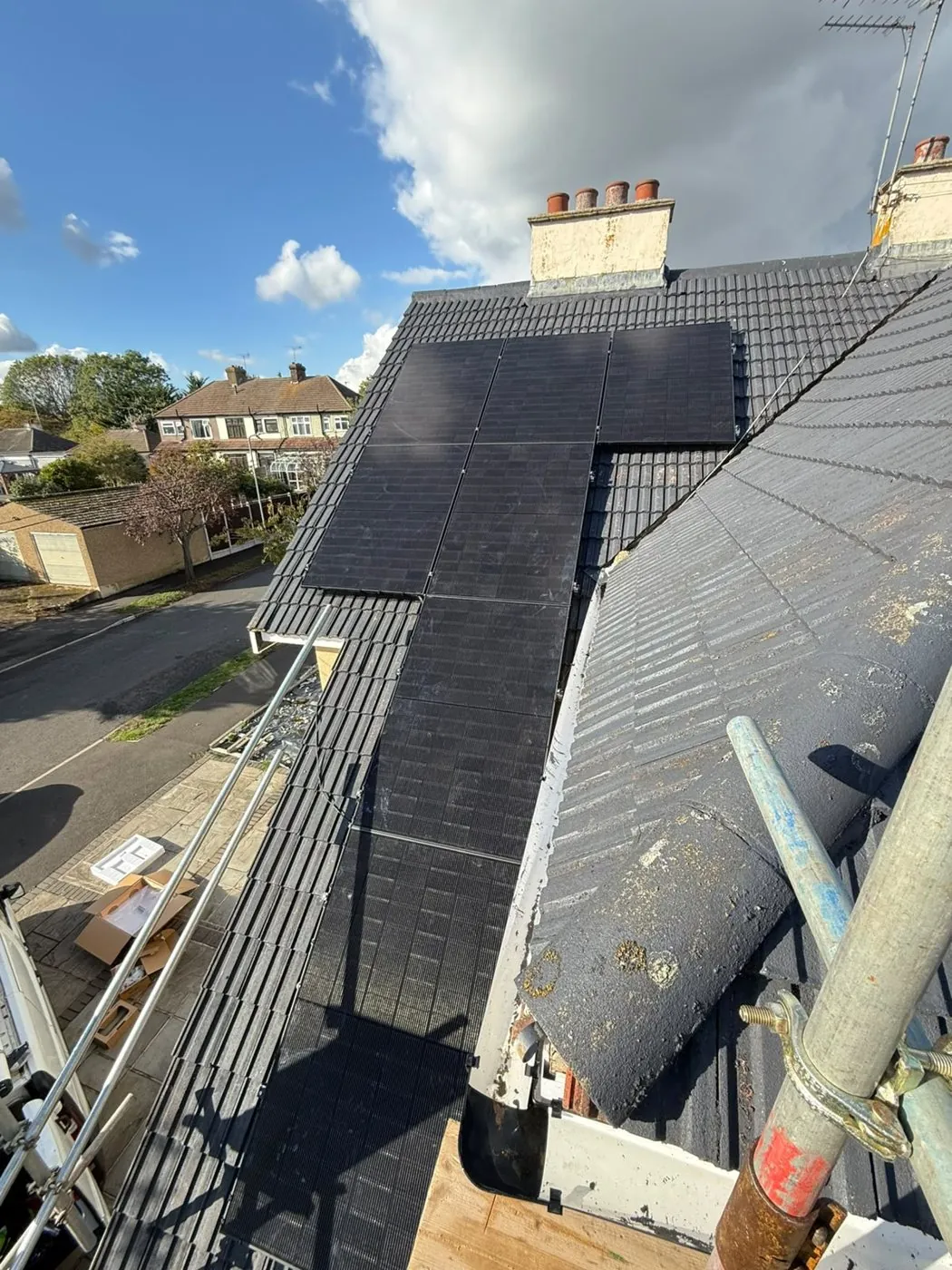 Panels going on